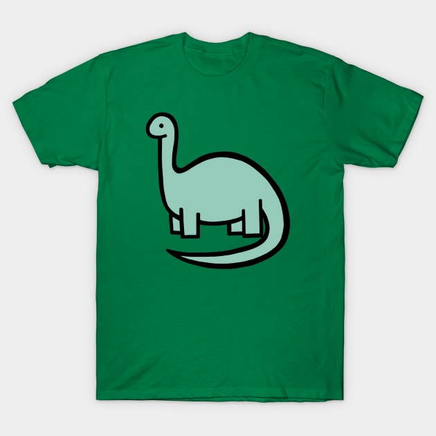 Light Sage Green Dinosaur T-Shirt by UndrDesertMoons